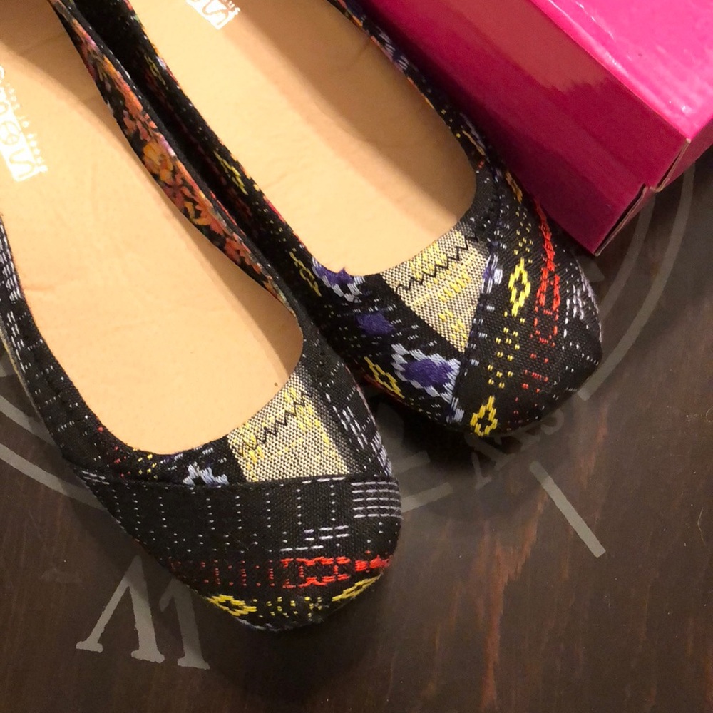 SOS Patchwork Ballet Flats - Picture 2 of 6
